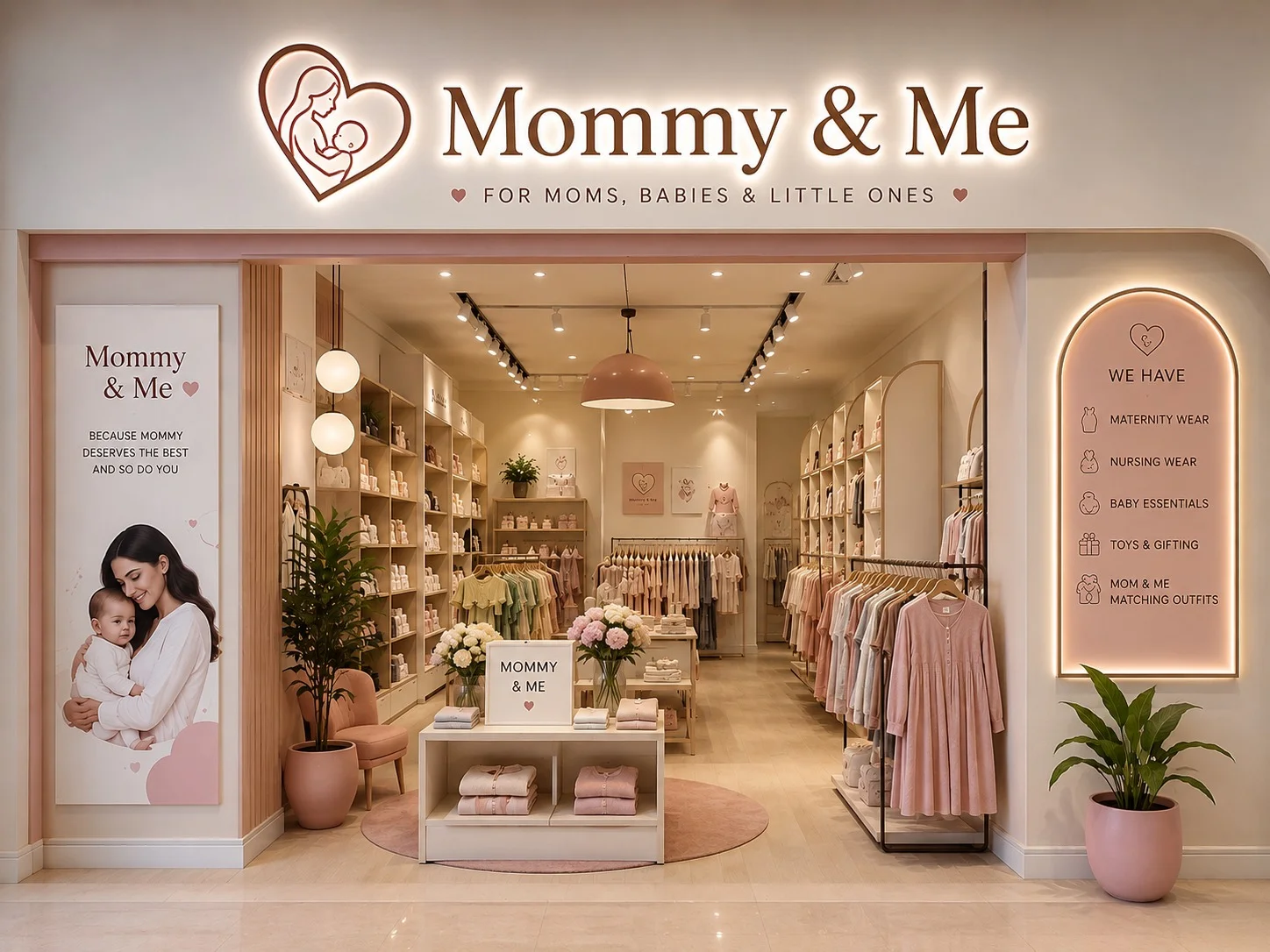Mommy & Me boutique storefront in Shakargarh